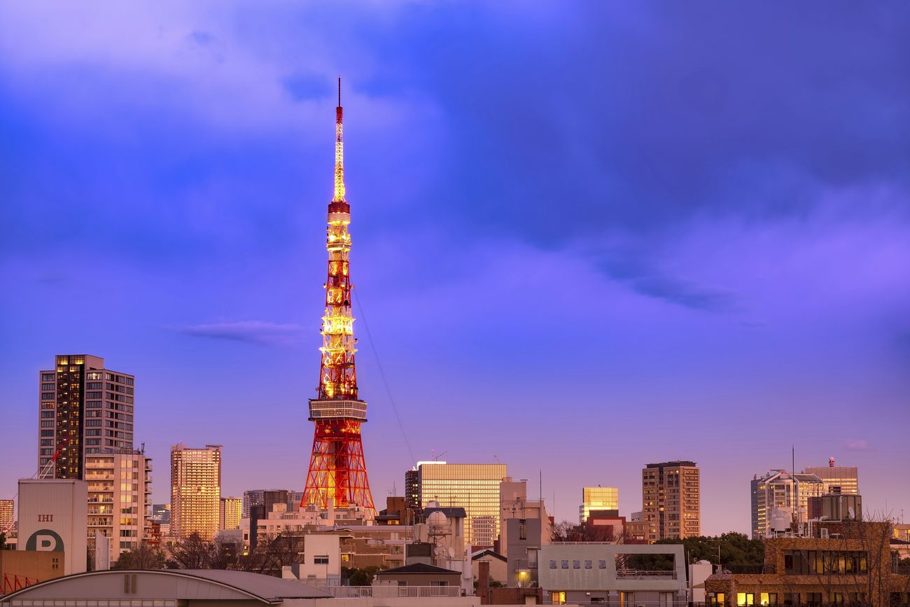 Tokyo skyline, background photo