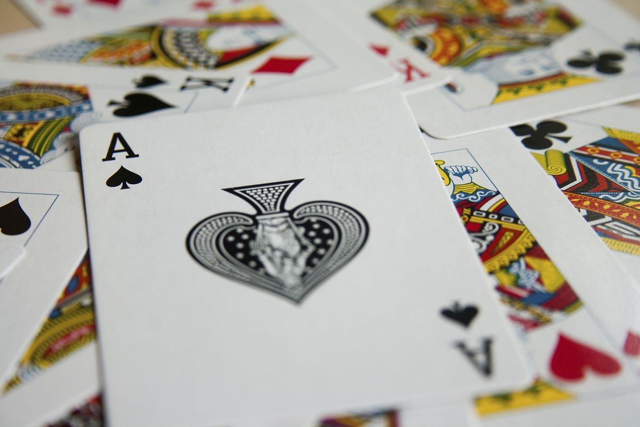 Playing cards, gambling addiction